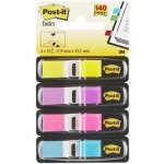 Samolepicí záložky se zásobníkem, mix pestrých barev, 12 x 43 mm, 4x 35 listů, 3M POSTIT 7000052572 – Hledejceny.cz