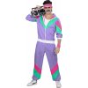 Karnevalový kostým Retro šusťáková souprava 80's fialová