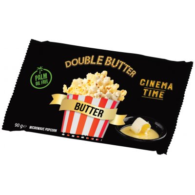 Cinema Time Mikrovlnný popcorn Premium Double Butter 90 g – Zbozi.Blesk.cz