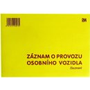 PaM 97 Záznam o provozu Osobního vozidla - číslovaný