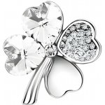 Gaira brož Stříbrný Čtyřlístek 313001 čirá – Zboží Dáma