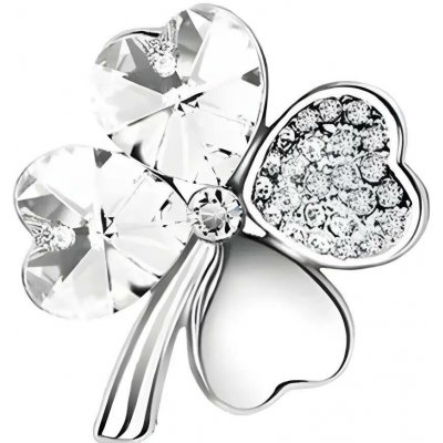 Gaira brož Stříbrný Čtyřlístek 313001 čirá – Zboží Dáma