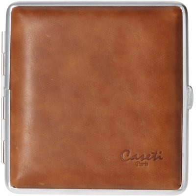 Caseti kožená tabatierka 20 ks hnědá – Zboží Dáma