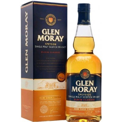Glen Moray Rum Cask Finish 40% 0,7 l (karton) – Hledejceny.cz