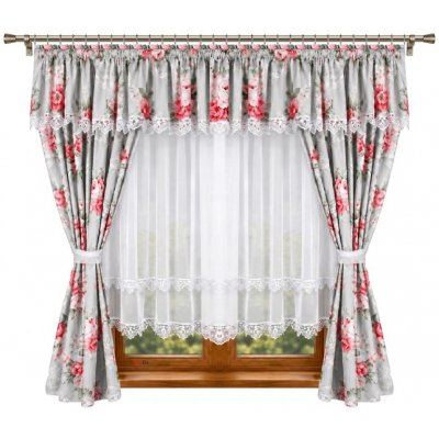 BytoTex Hotová záclona se závěsem LG171, 400x160 cm – Hledejceny.cz