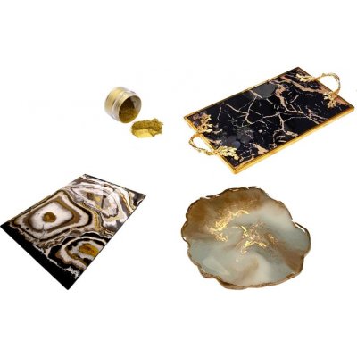 PourArt Kovový prášek Marble Gold 4066 5g – Zboží Mobilmania