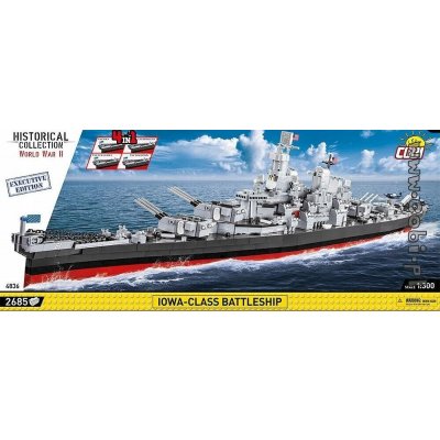 COBI 4836 WW II Americká bitevní loď třídy IOWA 4v1 – Zboží Mobilmania