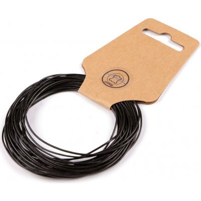 Kožená šňůrka Ø1 mm Varianta: 2 hnědá lakovaná, Balení: 5 m – Zboží Dáma