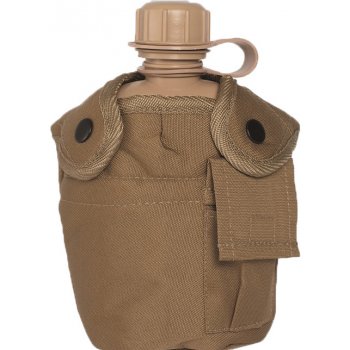 Mil-Tec US polní láhev US Coyote s ALU miskou 1000 ml