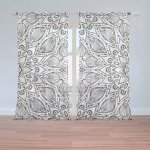 Záclony Bílé mehendi: 2 ks - 150x250 cm - Sablio – Hledejceny.cz