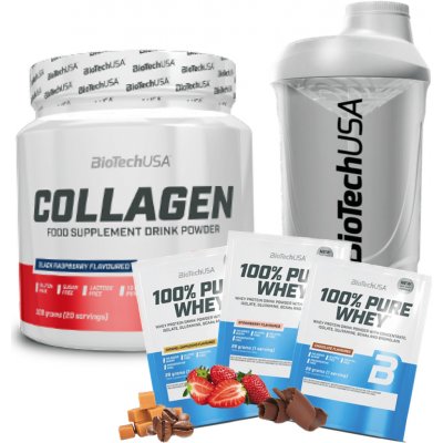 BioTech USA Collagen 300 g čierna malina – Zboží Mobilmania