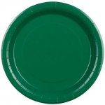 PartyDeco Talíře papírové tmavě zelené 23 cm – Sleviste.cz
