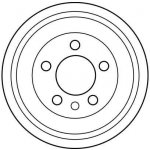 Brzdový buben TRW DB4299 - ŠKODA FABIA, VW POLO – Sleviste.cz