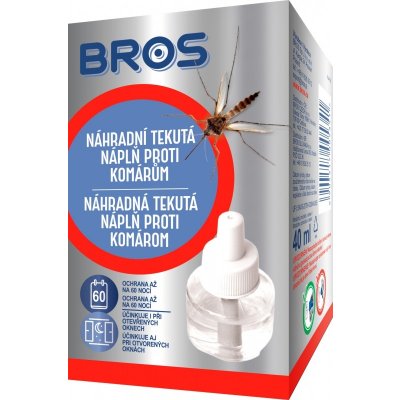 Bros Náhradní tekutá náplň proti komárům 40 ml 60 nocí