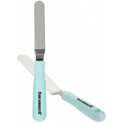 ALVARAK Cukrářská špachtle s ohybem 22 cm, nerez, tyrkys – Zboží Dáma