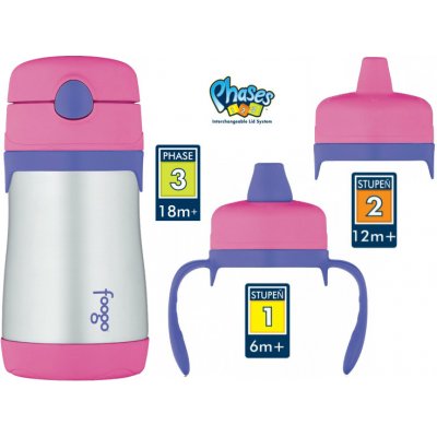 Set Thermos FOOGO 0,29 l růžová – Zboží Mobilmania