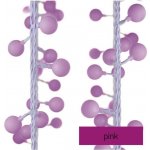 EMOS LED světelný cherry řetěz kuličky 2 5 cm 4 m venkovní i vnitřní růžová časovač – Hledejceny.cz
