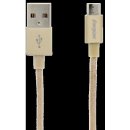 Energizer C13UBMCGGD4 micro USB/USB (M/M), 1,2m, zlatý