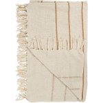 Pléd/přehoz Ib Laursen s hnědými proužky 130x160 – Sleviste.cz