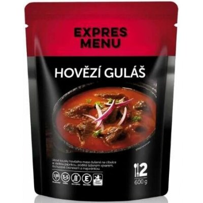 Expres Menu hovězí guláš 5 x 600 g – Zboží Dáma