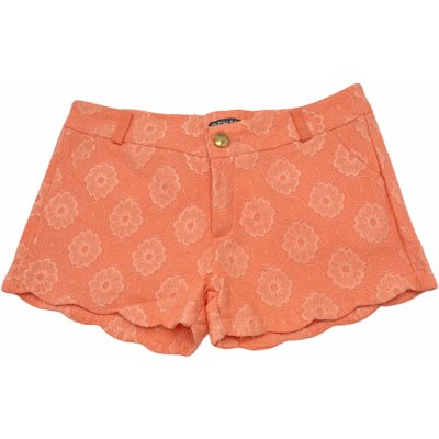 Dámské krajkové šortky 7210 oranžové – Zboží Dáma