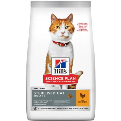 Hill's Science Plan Adult Sterilised Cat Chicken 10 kg – Zboží Mobilmania