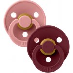 Bibs Colour dudlíky přírodní kaučuk 2ks Dusty Pink / Elderberry – Zboží Mobilmania