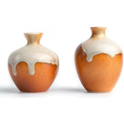 HEI MING Vintage keramická váza do obývacího pokoje Malá neobvyklá ručně vyrobená váza – Hledejceny.cz