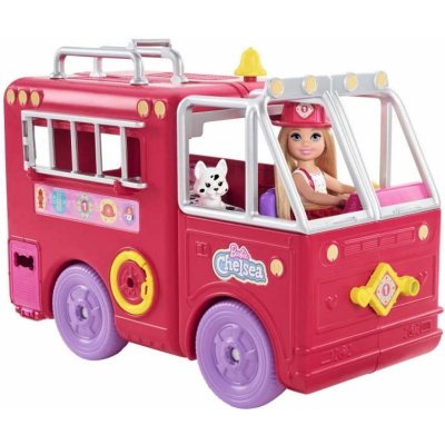 Barbie Chelsea Hasičské Auto