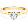Prsteny Savicki zásnubní prsten The Light žluté zlato diamant DL R3 1 Z