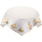 decoDoma Středový ubrus s výšivkou KUŘÁTKA 85x85 cm – Sleviste.cz