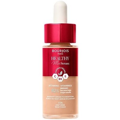 Bourjois Paris Healthy Mix Clean & Vegan Serum rozjasňující tekutý make-up 55n deep beige 30 ml – Hledejceny.cz