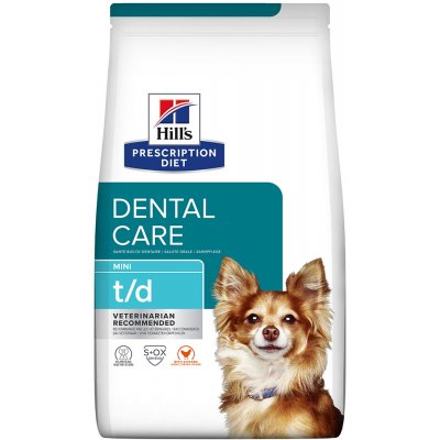 Hill’s Prescription Diet T/D Mini Dental Care s kuřecím 2 x 3 kg – Hledejceny.cz