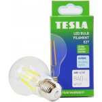 Tesla LED žárovka FILAMENT A class, E27, 4W, 840lm, 4000K denní bílá, 360st, čirá, 230V, 25 000h – Hledejceny.cz