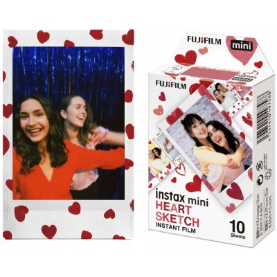 Fujifilm Instax mini Heart Sketch Srdíčka 10 kusů – Hledejceny.cz