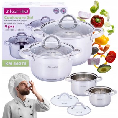 Kamille Sada hrnců nerezová ocel 4 kusy. – Hledejceny.cz