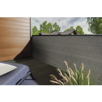 Konsta Balkonová zástěna HDPE 180g/m2 5 x 0,9 m šedobéžová – HobbyKompas.cz