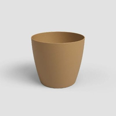 Artevasi Květináč SAN REMO 8cm plast okrová MUSTARD – Zboží Mobilmania