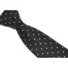 Kravata Pánská kravata černá se čtverečky