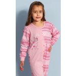 Dětský overal károvaný růžové – Zboží Mobilmania