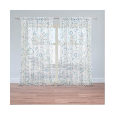 Sablio Záclony Kreslení: 2ks 150x250cm – Hledejceny.cz