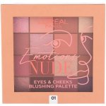 L'Oréal Paris Emotions Nude Eyes & Cheeks paletka očních stínů i tvářenek 01 15 g – Zboží Mobilmania