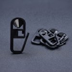 Click háček do plastové kolejnice černá balení 10 kusů Mybesthome Cena za 10 kusů v balení – Hledejceny.cz