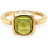 Prsteny Beny Jewellery Zlatý Prsten se Zeleným Quartzem 7131437