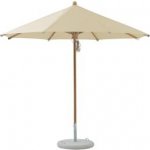 Teakový slunečník Teakwood, Glatz, kulatý 300 cm (3 m), rám teakové dřevo, potah polyester 250 g/m2 – Hledejceny.cz