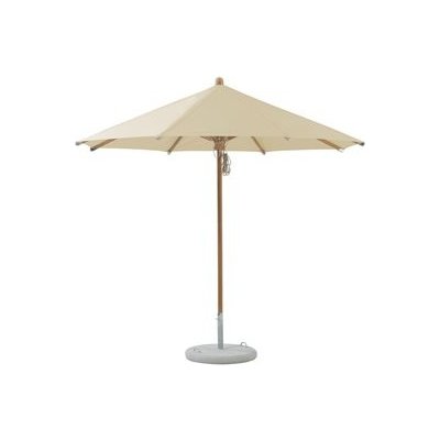 Teakový slunečník Teakwood, Glatz, kulatý 300 cm (3 m), rám teakové dřevo, potah polyester 250 g/m2 – Hledejceny.cz