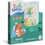 Kouzelné malování vodou Dinosauři omalovánky/blok 12x14cm štětec 8 listů v krabičce – Zboží Dáma