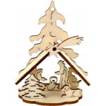 Amadea Dřevěný 3D betlém 8 cm – Hledejceny.cz