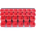 Kistenberg Závěsná stěna, držák s 30 boxy, 800x195x392 mm, plast - ORDERLINE – Hledejceny.cz