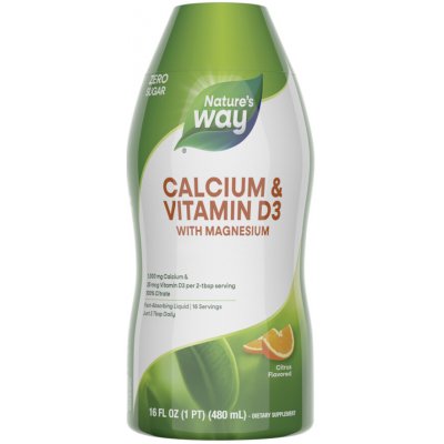 Natures Way Calcium & Vitamin D3 480 ml – Hledejceny.cz